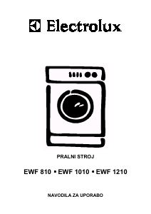 Priročnik Electrolux EWF1010 Pralni stroj