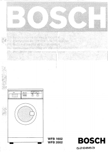 Handleiding Bosch WFB1602 Wasmachine