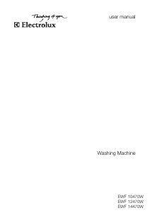 Manual Electrolux EWF10470W Washing Machine