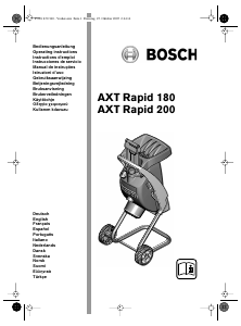 Bruksanvisning Bosch AXT Rapid 180 Kompostkvarn