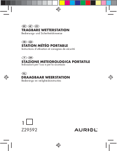 Handleiding Auriol Z29592 Weerstation