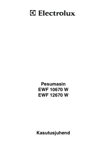 Kasutusjuhend Electrolux EWF12670W Pesumasin