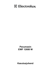 Kasutusjuhend Electrolux EWF12680W Pesumasin
