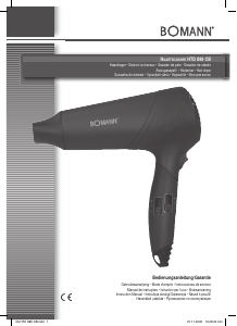 Manual Bomann HTD 899 CB Hair Dryer