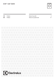 Návod Electrolux EWF1287EMW Práčka