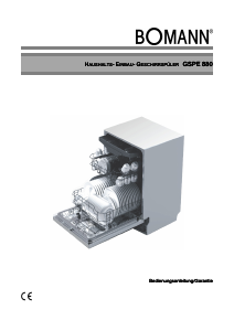 Bedienungsanleitung Bomann GSPE 880 Geschirrspüler