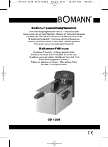 Mode d’emploi Bomann CB 1268 Friteuse