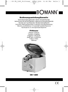 Руководство Bomann CB 1285 Фритюрница