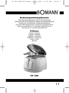 Manual de uso Bomann CB 1286 Freidora