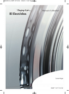 Mode d’emploi Electrolux EWF147110W Lave-linge