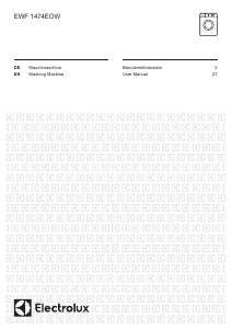 Bedienungsanleitung Electrolux EWF1474EOW Waschmaschine
