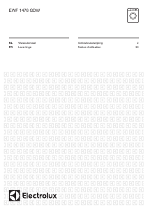 Mode d’emploi Electrolux EWF1476GDW Lave-linge