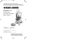 Handleiding Black and Decker FP1550 PowerPro II Keukenmachine