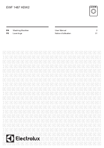 Mode d’emploi Electrolux EWF1487HDW2 Lave-linge