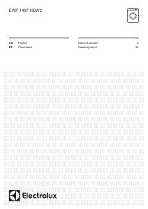 Kasutusjuhend Electrolux EWF1497HDW2 Pesumasin