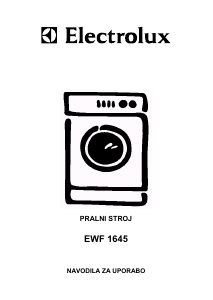 Priročnik Electrolux EWF1645 Pralni stroj