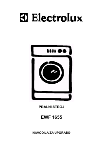 Priročnik Electrolux EWF1655 Pralni stroj