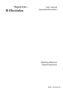 Manual Electrolux EWF167440W Washing Machine