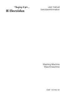 Manual Electrolux EWF167443W Washing Machine