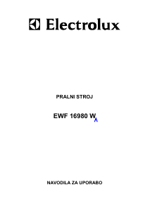 Priročnik Electrolux EWF16981W Pralni stroj