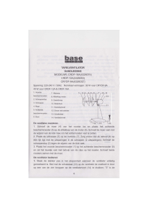 Handleiding Baseline CRYDF-9A Ventilator