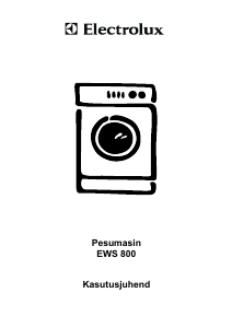 Kasutusjuhend Electrolux EWS800 Pesumasin