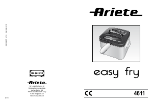 Εγχειρίδιο Ariete 4611 Easy Fry Φριτέζα