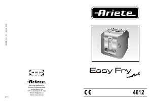 Manual de uso Ariete 4612 Easy Fry Freidora