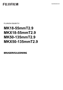 Brugsanvisning Fujifilm Fujinon MKX18-55mmT2.9 Objektiv