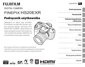 Instrukcja Fujifilm FinePix HS20EXR Aparat cyfrowy