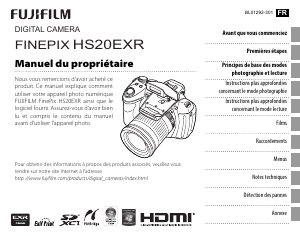 Mode d’emploi Fujifilm FinePix HS20EXR Appareil photo numérique