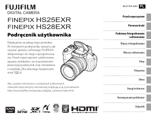 Instrukcja Fujifilm FinePix HS25EXR Aparat cyfrowy