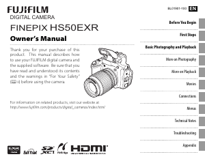 Manual Fujifilm FinePix HS50EXR Digital Camera