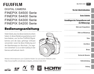 Bedienungsanleitung Fujifilm FinePix S4500 Digitalkamera