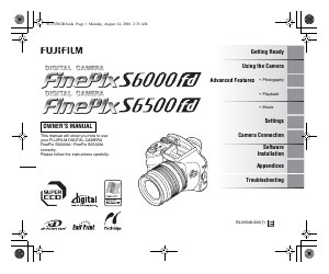 Manual Fujifilm FinePix S6000fd Digital Camera