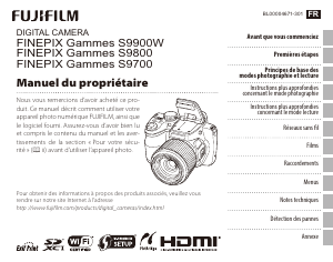 Mode d’emploi Fujifilm FinePix S9900W Appareil photo numérique