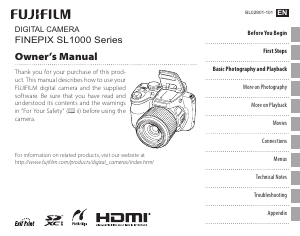 Manual Fujifilm FinePix SL1000 Digital Camera