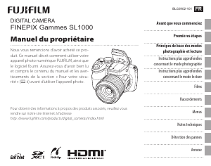 Mode d’emploi Fujifilm FinePix SL1000 Appareil photo numérique
