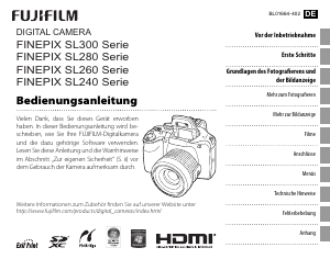 Bedienungsanleitung Fujifilm FinePix SL300 Digitalkamera