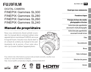 Mode d’emploi Fujifilm FinePix SL300 Appareil photo numérique