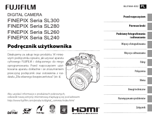 Instrukcja Fujifilm FinePix SL300 Aparat cyfrowy