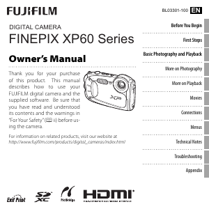 Handleiding Fujifilm FinePix XP60 Digitale camera