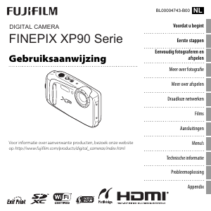 Handleiding Fujifilm FinePix XP90 Digitale camera