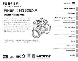 Manual Fujifilm Finepix HS30EXR Digital Camera