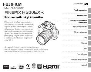 Instrukcja Fujifilm Finepix HS30EXR Aparat cyfrowy