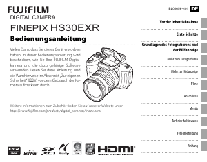 Bedienungsanleitung Fujifilm Finepix HS30EXR Digitalkamera