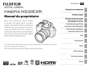 Mode d’emploi Fujifilm Finepix HS30EXR Appareil photo numérique