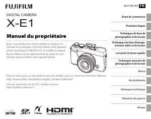 Mode d’emploi Fujifilm X-E1 Appareil photo numérique
