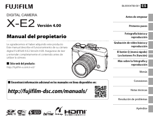 Manual de uso Fujifilm X-E2S Cámara digital