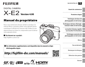 Mode d’emploi Fujifilm X-E2S Appareil photo numérique